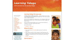 Desktop Screenshot of learningtelugu.org